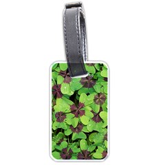 Luck Klee Lucky Clover Vierblattrig Luggage Tags (One Side) 