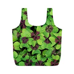 Luck Klee Lucky Clover Vierblattrig Full Print Recycle Bags (M) 