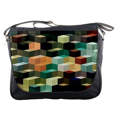 Art Design Color Pattern Creative 3d Messenger Bags by Celenk