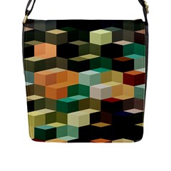 Art Design Color Pattern Creative 3d Flap Messenger Bag (l)  by Celenk