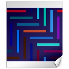 Lines Line Background Abstract Canvas 8  X 10  by Celenk