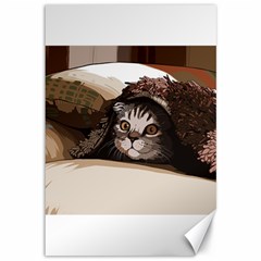 Cat Kitten Cute Pet Blanket Sweet Canvas 12  X 18   by Celenk