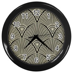 Art Nouveau Wall Clocks (black) by NouveauDesign