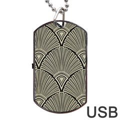 Art Nouveau Dog Tag Usb Flash (one Side) by NouveauDesign