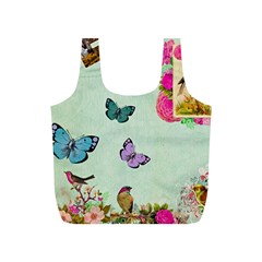 Whimsical Shabby Chic Collage Full Print Recycle Bags (s) 