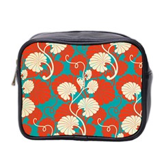 Floral Asian Vintage Pattern Mini Toiletries Bag 2-side by NouveauDesign