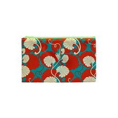 Floral Asian Vintage Pattern Cosmetic Bag (xs) by NouveauDesign