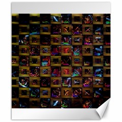 Kaleidoscope Pattern Abstract Art Canvas 8  X 10  by Celenk