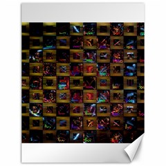 Kaleidoscope Pattern Abstract Art Canvas 12  X 16   by Celenk