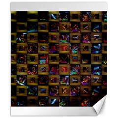 Kaleidoscope Pattern Abstract Art Canvas 20  X 24   by Celenk