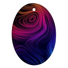 Abstract Pattern Art Wallpaper Oval Ornament (two Sides) by Celenk