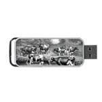 Holstein Fresian Cows Fresian Cows Portable USB Flash (Two Sides) Back