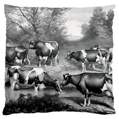 Holstein Fresian Cows Fresian Cows Standard Flano Cushion Case (one Side) by Celenk