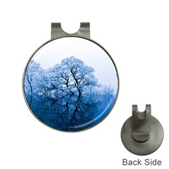 Nature Inspiration Trees Blue Hat Clips With Golf Markers by Celenk