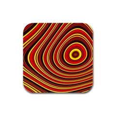 Fractal Art Mathematics Generated Rubber Square Coaster (4 Pack)  by Celenk