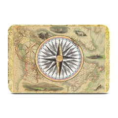 Map Vintage Nautical Collage Plate Mats by Celenk