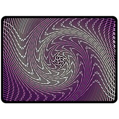 Graphic Abstract Lines Wave Art Fleece Blanket (large)  by Celenk