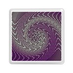 Graphic Abstract Lines Wave Art Memory Card Reader (Square)  Front