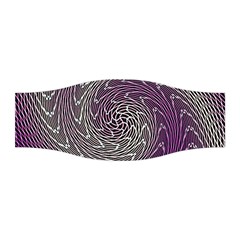 Graphic Abstract Lines Wave Art Stretchable Headband by Celenk