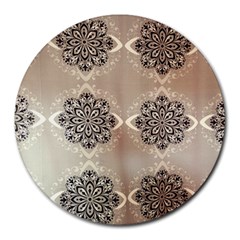 Flower Pattern Pattern Art Round Mousepads