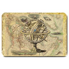 Map Compass Nautical Vintage Large Doormat  by Celenk