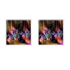 Fractal Colorful Background Cufflinks (square) by Celenk