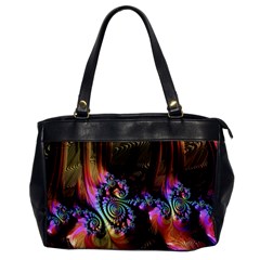 Fractal Colorful Background Office Handbags by Celenk