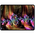 Fractal Colorful Background Fleece Blanket (Large)  80 x60  Blanket Front