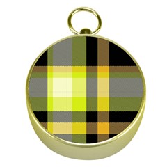 Tartan Abstract Background Pattern Textile 5 Gold Compasses