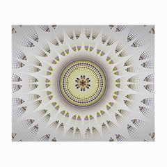 Mandala Fractal Decorative Small Glasses Cloth (2-side) by Celenk