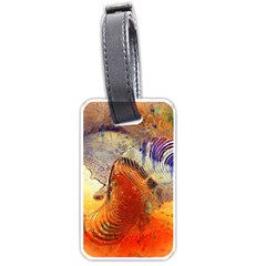 Dirty Dirt Image Spiral Wave Luggage Tags (one Side)  by Celenk