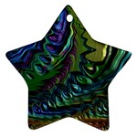 Fractal Art Background Image Ornament (Star) Front