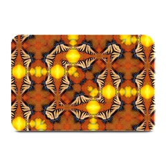Dancing Butterfly Kaleidoscope Plate Mats by Celenk