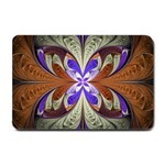 Fractal Splits Silver Gold Small Doormat  24 x16  Door Mat