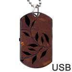 Texture Pattern Background Dog Tag USB Flash (One Side) Front