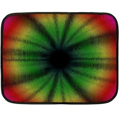 Sunflower Digital Flower Black Hole Fleece Blanket (mini) by Celenk