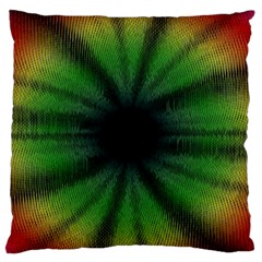 Sunflower Digital Flower Black Hole Large Flano Cushion Case (one Side) by Celenk
