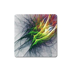 Fractal Art Paint Pattern Texture Square Magnet by Celenk