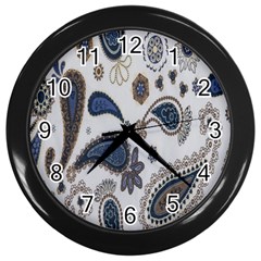 Pattern Embroidery Fabric Sew Wall Clocks (Black)