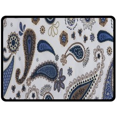 Pattern Embroidery Fabric Sew Fleece Blanket (Large) 