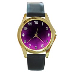 Ombre Round Gold Metal Watch