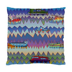 Zig Zag Boats Standard Cushion Case (one Side) by CosmicEsoteric