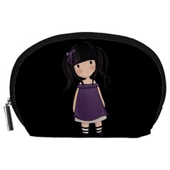 Dolly Girl In Purple Accessory Pouches (large)  by Valentinaart