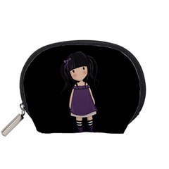 Dolly Girl In Purple Accessory Pouches (small)  by Valentinaart