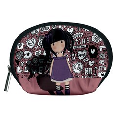 Dolly Girl In Purple Accessory Pouches (medium)  by Valentinaart