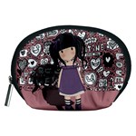 Dolly girl in purple Accessory Pouches (Medium)  Front