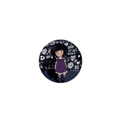 Dolly Girl In Purple 1  Mini Buttons by Valentinaart