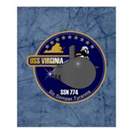 USS Virginia (SSN 774) Crest Shower Curtain 60  x 72  (Medium)  60 x72  Curtain