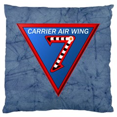 Carrier Air Wing Seven  Standard Flano Cushion Case (one Side) by Bigfootshirtshop