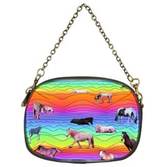 Horses In Rainbow Chain Purses (two Sides)  by CosmicEsoteric